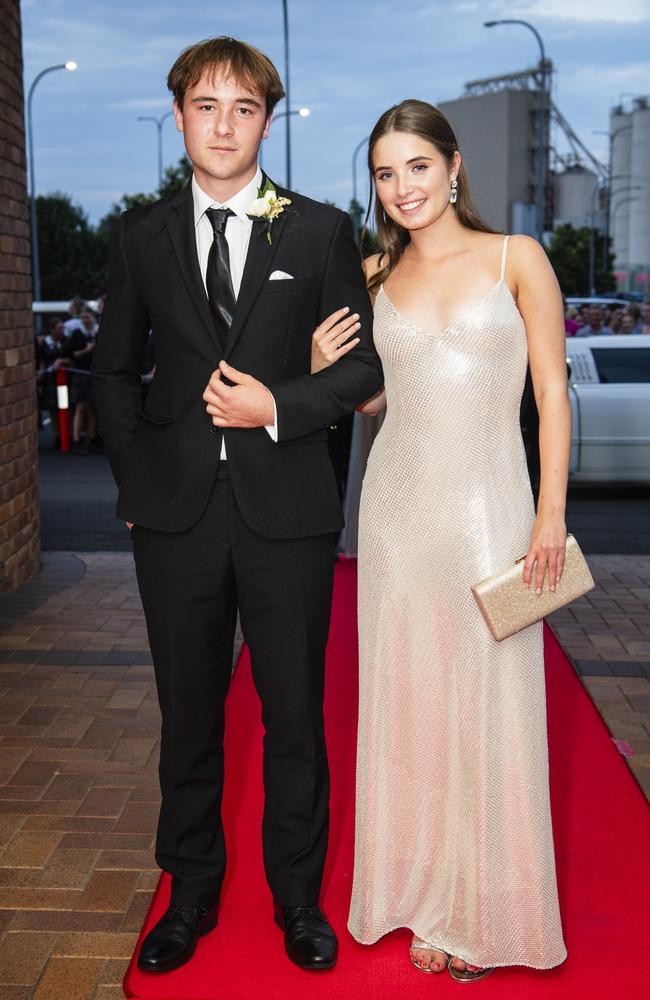 Ben Anderson and Margot Edwards at Toowoomba Grammar School formal at Rumours International, Wednesday, November 15, 2023. Picture: Kevin Farmer