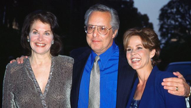 US film director William Friedkin with wife Sherry Lansing, left, and actress Linda Blair who was the child star of The Exorcist. Picture: AFP