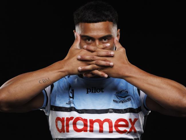 Cronulla winger Ronaldo Mulitalo. NRL Imagery