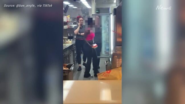 Woman Seen Hurling Chairs And Abuse At What Looks Like Chinese