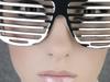 futuristic modern businesswoman steel glasses