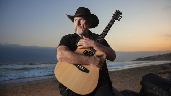 Singer-songwriter Colin Hay, photographed at Broad Beach in Malibu, California in 2021. Picture: Paul Mobley