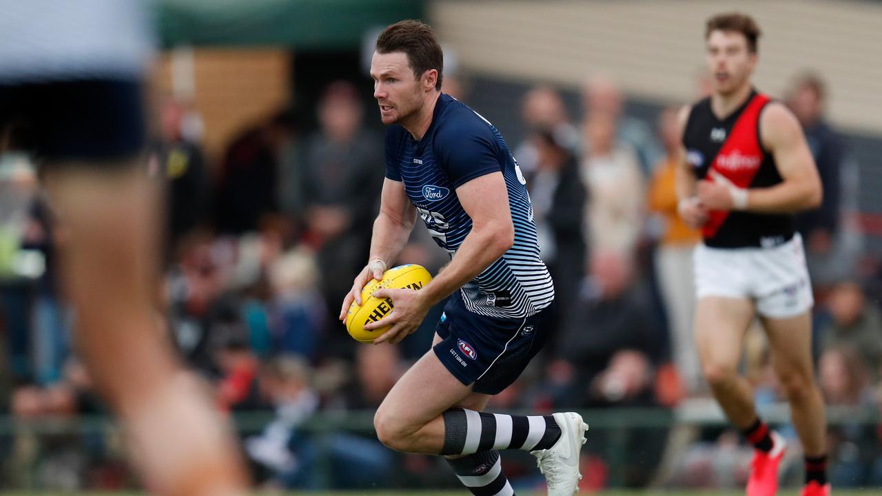 Patrick Dangerfield has been labelled as “pathetic” for a tweet he sent to Peter Dutton on Friday. Photo: Michael Willson/AFL Photos via Getty Images.