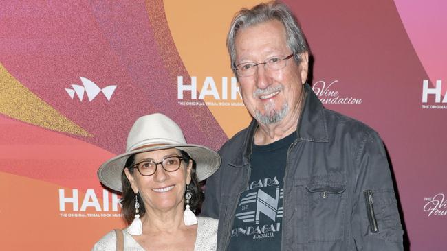 Michael Caton and wife Helen Esakoff at the Hair Opening Night held at the Sydney Opera House. Picture: Christian Gilles