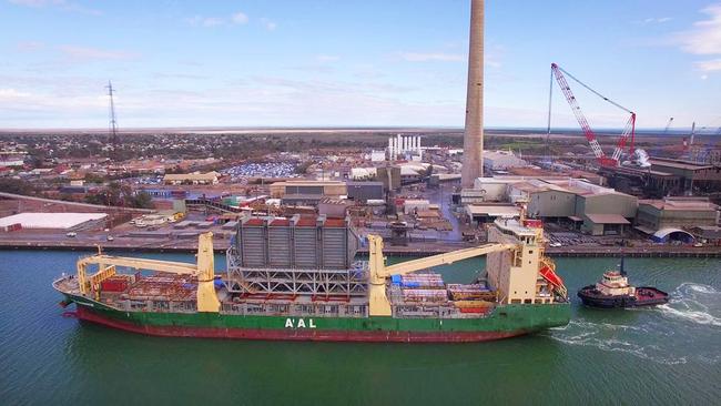 The Nyrstar smelter at Port Pirie. Picture: Karen Seindanis