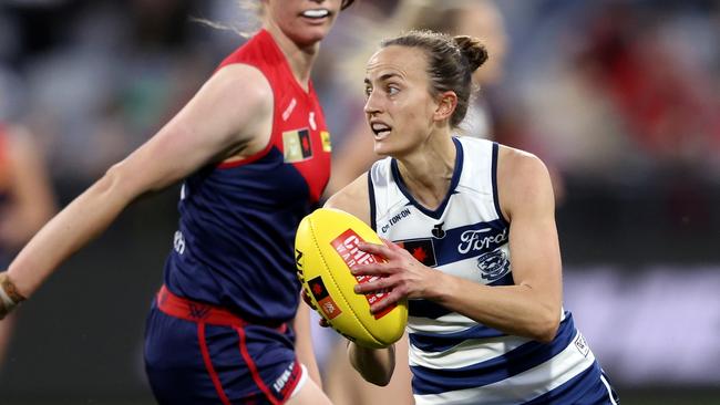 Chantel Emonson of the Cats. (Photo by Martin Keep/AFL Photos via Getty Images)