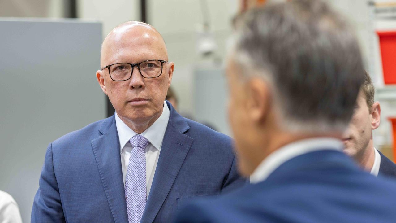 Opposition Leader Peter Dutton labelled the request by the ICC’s chief prosecutor as “repugnant”. Picture: NewsWire / Ben Clark