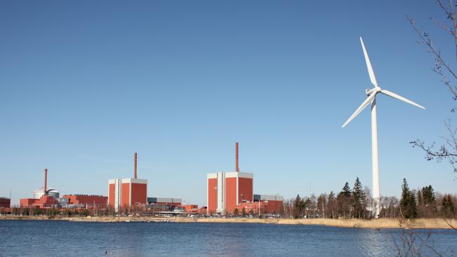 A view of the Olkiluoto nuclear power plant on the island of Eurajoki, western Finland, in 2016 where the world’s first permanent repository to store highly radioactive nuclear waste for the next hundred thousand years is being built. Picture: AFP