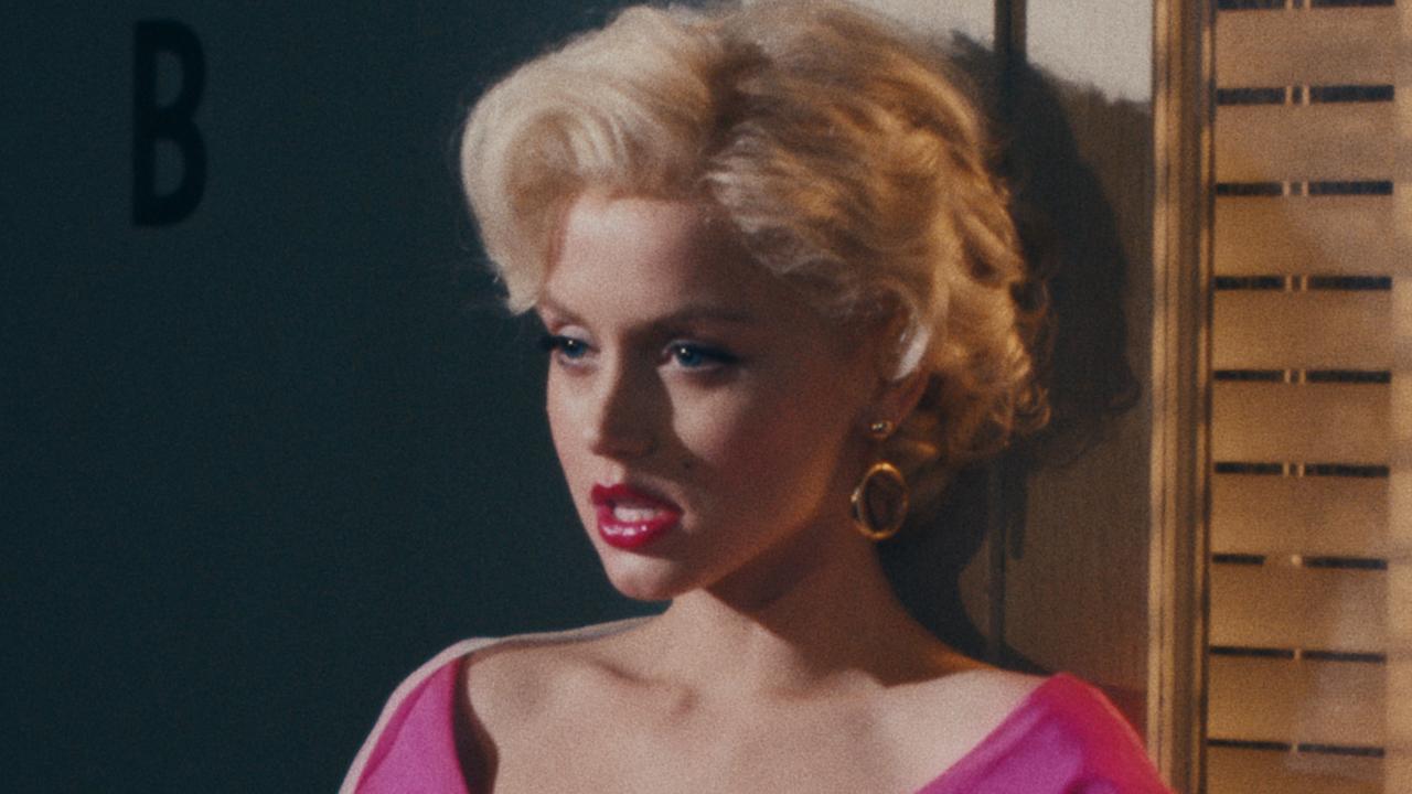 Ana de Armas as Marilyn Monroe in Blonde.