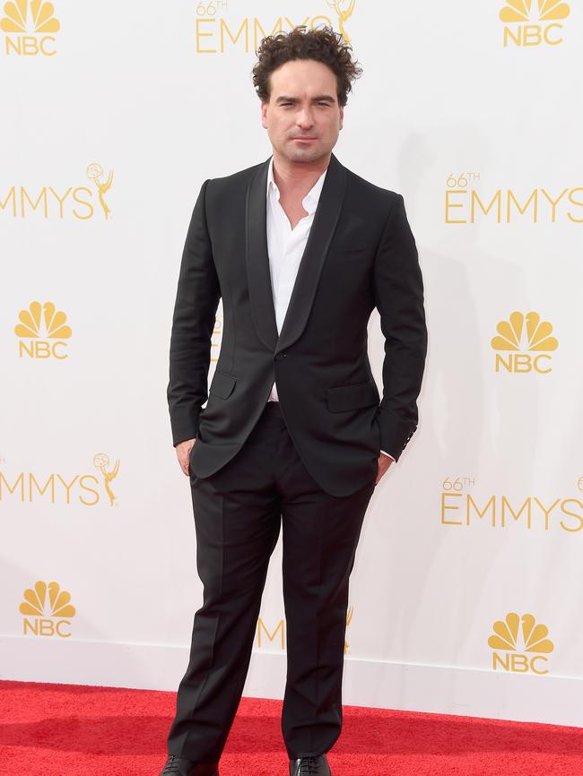 Johnny Galecki attends the 66th Annual Primetime Emmy Awards.