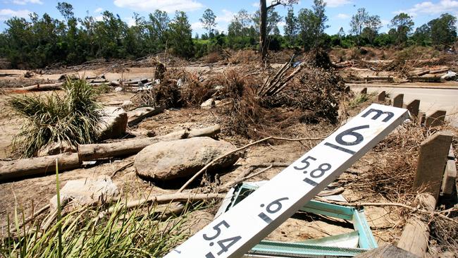 Colleges Crossing after the 2011 floods. Picture: Rob Williams/The Queensland Times