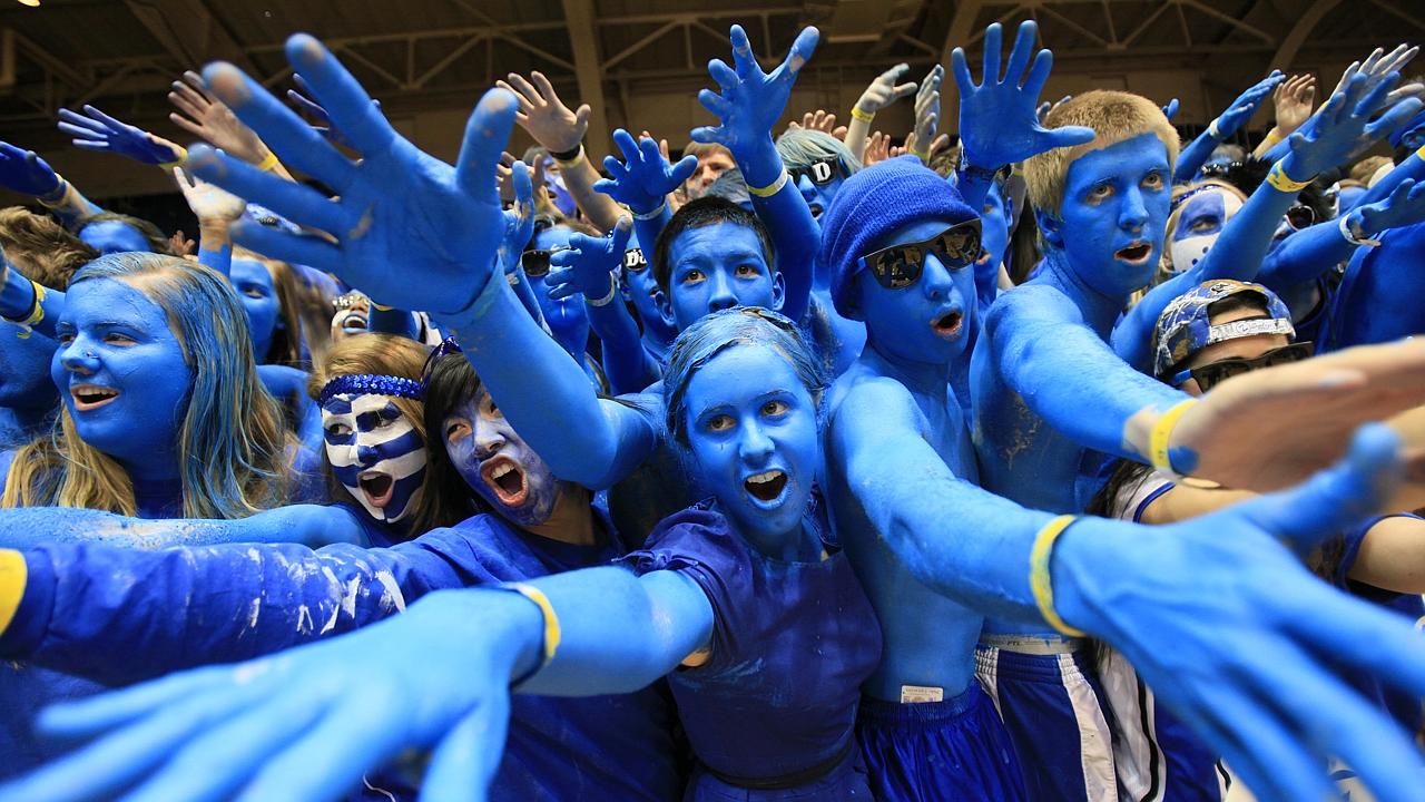 Crazy College Sports Fans Big Blue Madness 