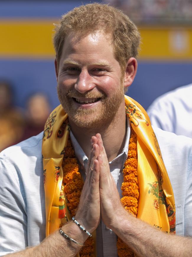 Harry says he’s ‘not religious,’ but he is spiritual. Picture: AFP