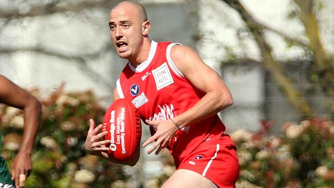 Dean Calcedo in action for Preston Bullants. Picture: Hamish Blair