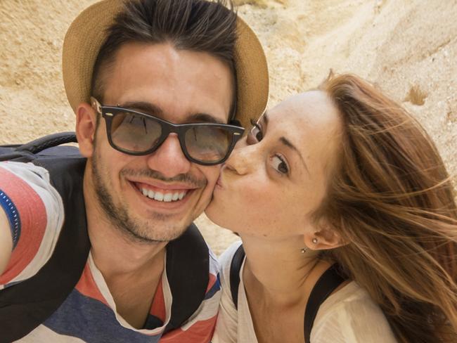 ESCAPE RELAUNCH STOCK SHOTS  ..  Young couple take a selfie in the Grand Canyon.  Picture: iStock