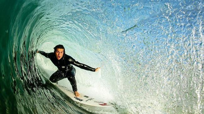 Logan had landed big-name surfing sponsors and was chasing a career on the exclusive world tour circuit Picture: Instagram