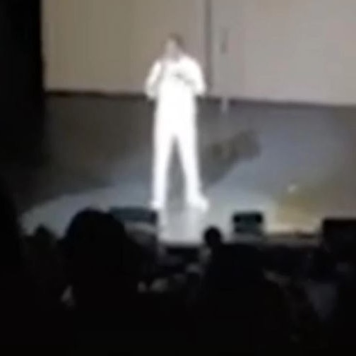 Chris Rock performs onstage at the Wilbur Theater in Boston on Thursday. Picture: TikTok/tonydortie.