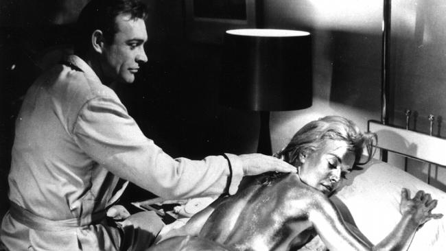 Sean Connery and Shirley Eaton in ‘Goldfinger’.