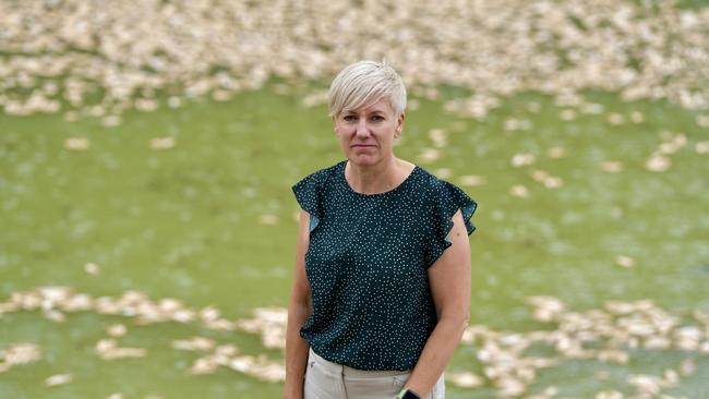 NSW Greens MP Cate Faehrmmann is currently the only government MP to show up to the unfolding crisis in Menindee