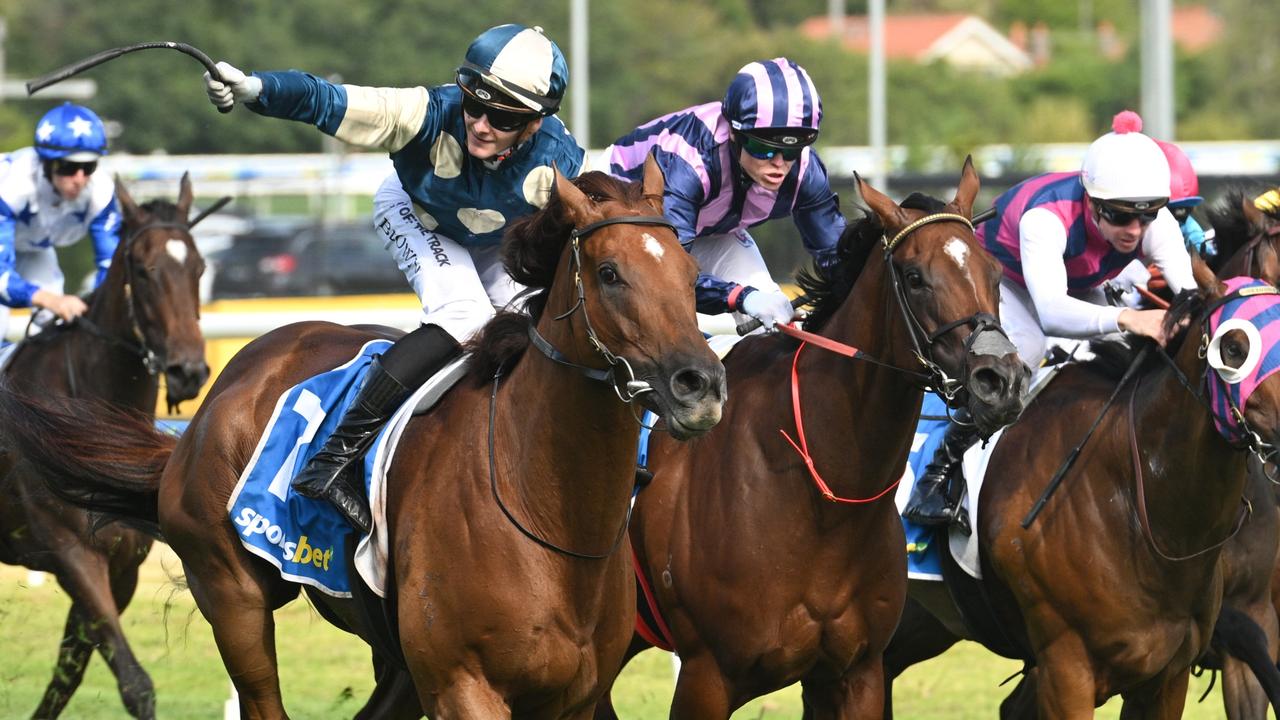 Oakleigh Plate winner Jimmysstar and runner-up She’s Bulletproof will clash again in the Group 1 William Reid Stakes at The Valley on Saturday. Picture: Vince Caligiuri/Getty Images