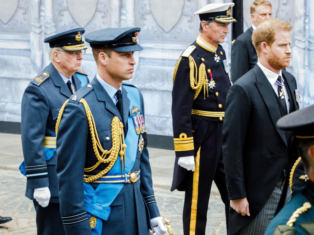 The last time Prince Harry saw his family was at funeral of The Queen. Picture: Getty