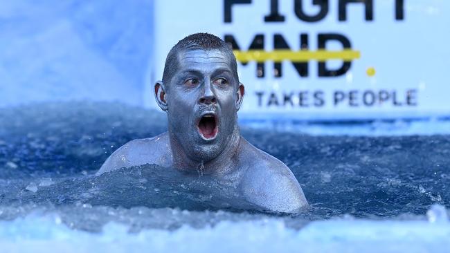 The water was cold. (Photo by Quinn Rooney/Getty Images)