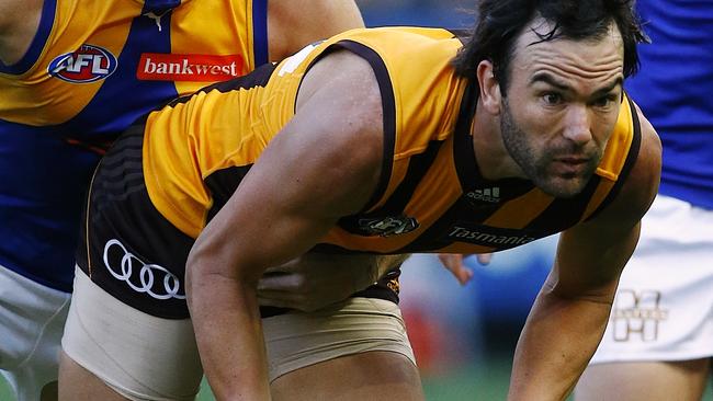 Jordan Lewis should leave Hawthorn, Matthew Lloyd says. Picture: Wayne Ludbey