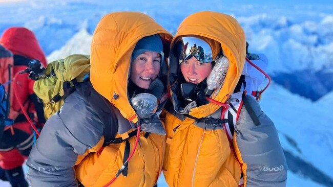 Gabby and mum Jane (left) helped each other “stay strong” on the climb. Picture: Instagram