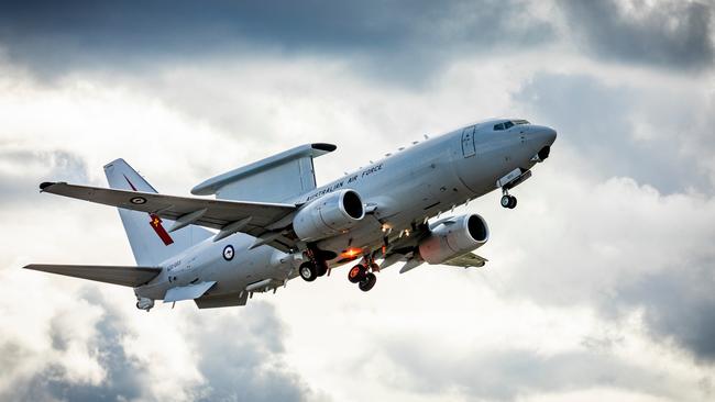 A Royal Australian Air Force E-7A Wedgetail aircraft will be deployed to Europe for six months to help Ukraine’s war efforts. Picture: Supplied.