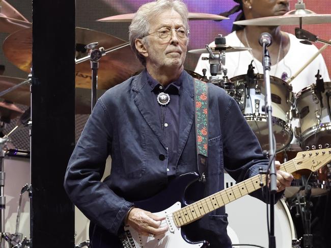 Clapton performing at a festival in LA last year. Picture: Kevin Winter/Getty Images for Crossroads Guitar Festival