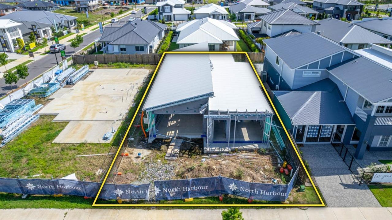 Two blocks with partially constructed houses in Burpenagry East are being sold as a mortgagee sale after the builder went bust