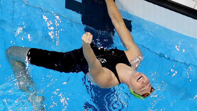 Cate Campbell reacts after Women's 4 x 100m Medley Relay Final on day nine of the Tokyo 2020 Olympic Games. Picture: Rob Carr/Getty Images.