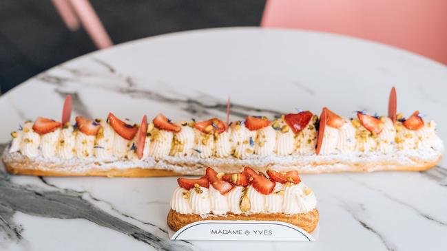 Popular Clovelly patisserie Madame &amp; Yves has released the giant Eclairzilla.