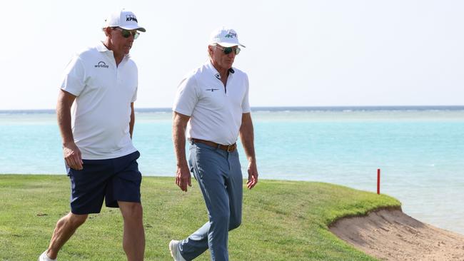 Phil Mickelson reportedly wants to play on Greg Norman’s Saudi-backed tour. Picture: Luke Walker/WME IMG/WME IMG via Getty Images