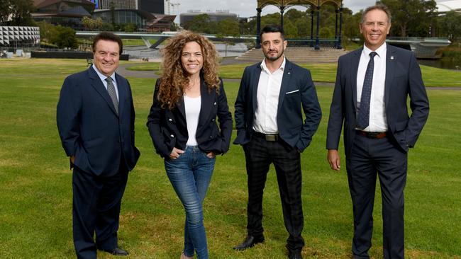 Crossbenchers like SA-BEST’s Frank Pangallo and Connie Bonaros, with candidates Keyvan Abak and Ian Markos. Picture: Supplied