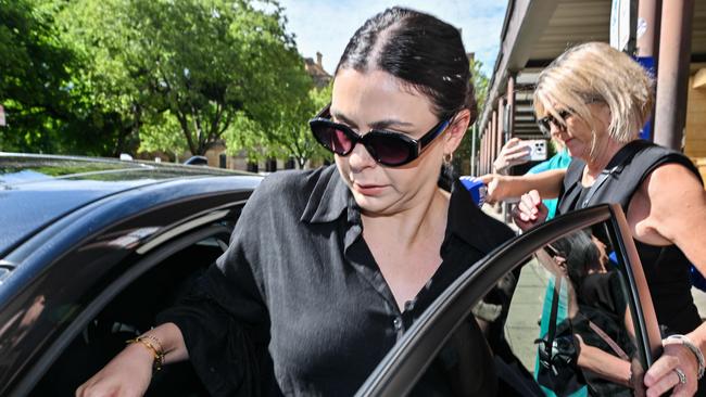 Lauren Willgoose leaves the District Court in December after she was found guilty of causing the death of Tony Walsh by dangerous driving. Picture: Newswire / Brenton Edwards