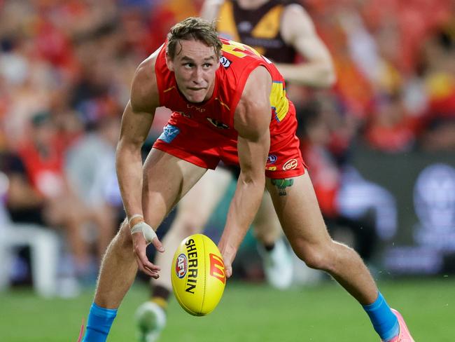 Fellow Gold Coast second-gamer Sam Clohesy was just as impressive. Picture: Russell Freeman/AFL Photos