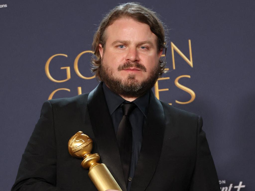 Brady Corbet, winner of the Best Director - Motion Picture award for The Brutalist, mentioned Audrey Plaza in his acceptance speech. Picture: Getty Images via AFP