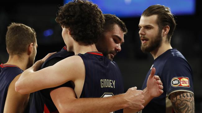 Isaac Humphries and Josh Giddey have clicked on the court. Picture: Getty Images