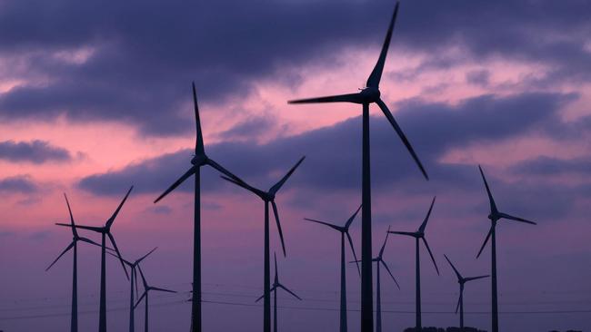 Scientists want to check whether the drying effect downwind of turbines will increase the risk or intensity of bushfires. Picture: AFP