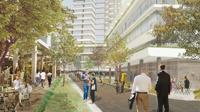 The residential and Commercial precinct could generate up to 1900 jobs and 42,000sq m of commercial floorspace.