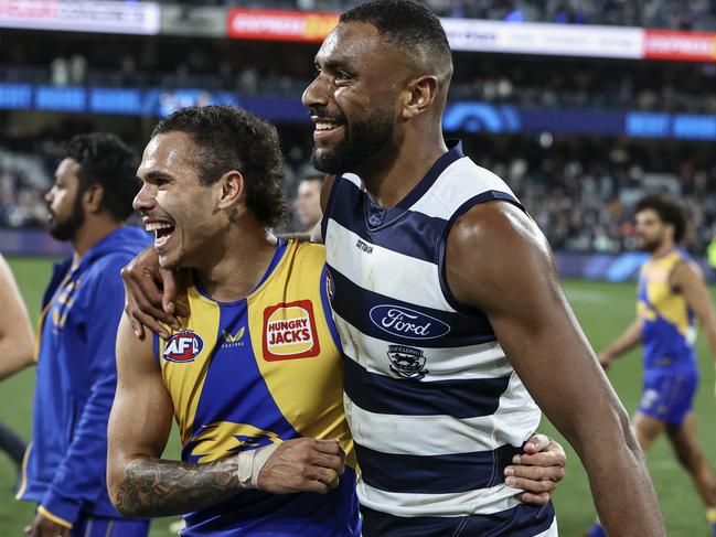 Esava Ratugolea played well in his sole AFL game down back last year. Picture: Martin Keep/AFL Photos via Getty Images