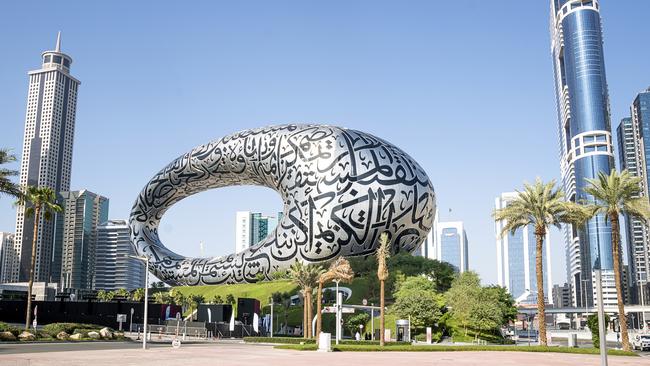 The torus-shaped Museum of the Future in Dubai, UAE.