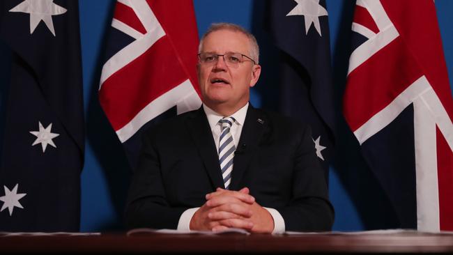 Scott Morrison has extended the HomeBuilder scheme for three months. Picture: Adam Taylor.