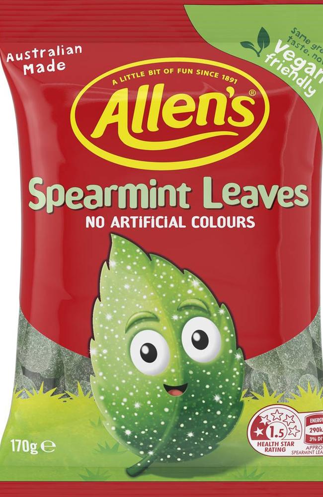 Allen’s is bringing back Spearmint Leaves. Picture: Supplied