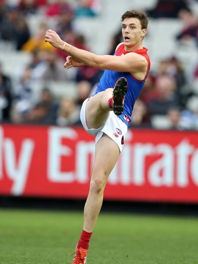 Melbourne's Jake Lever in action for Carlton on Sunday. Picture: Michael Klein