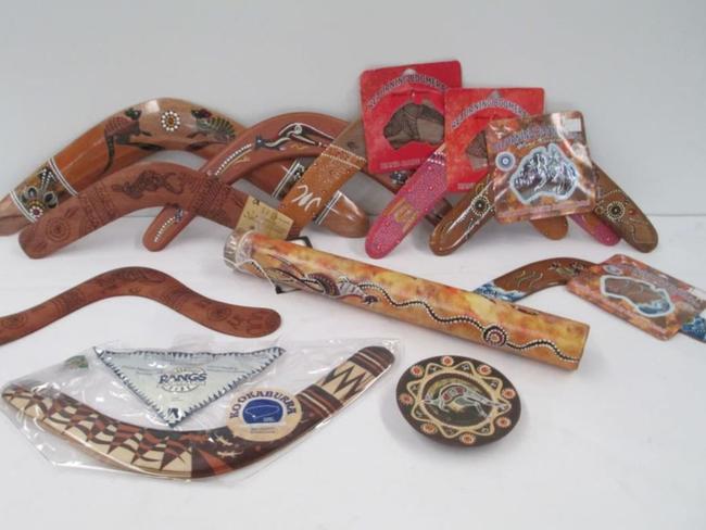 Boomerangs, decorative plates and koala T-shirts are among the souvenirs travellers have mislaid.