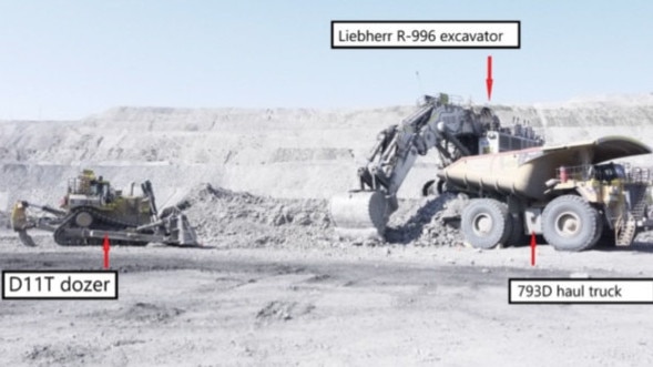 The resources regulator is investigating the "unplanned initiation" of explosives at Mt Arthur coal mine in the Hunter Valley after an dozer set off explosives on August 20, 2024 that had failed to detonate during planned explosions three months earlier. Picture: NSW Resources Regulator.