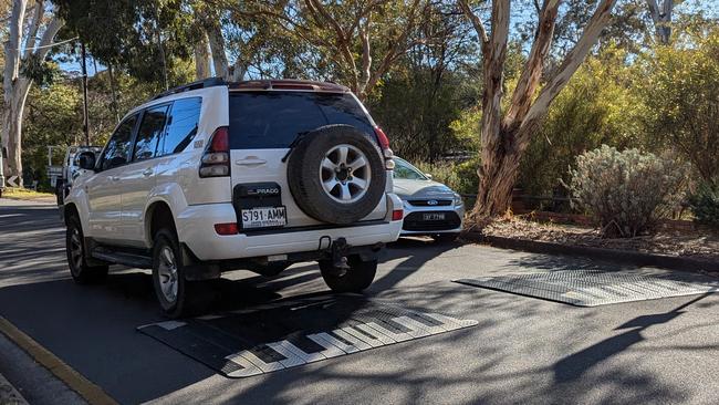 Hated speed bumps at Sturt Ave, Hawthorndene. Picture: Darren Chaitman