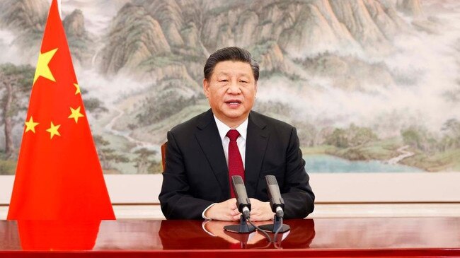 Chinese President Xi Jinping addresses the DavosAgenda of the World Economic Forum on Monday.